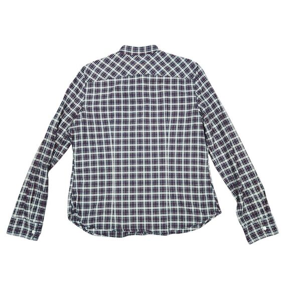 Ralph Lauren Denim & Supply Tomboy Plaid Women's Button Down‎ Shirt Blue Red XL - Picture 2 of 7
